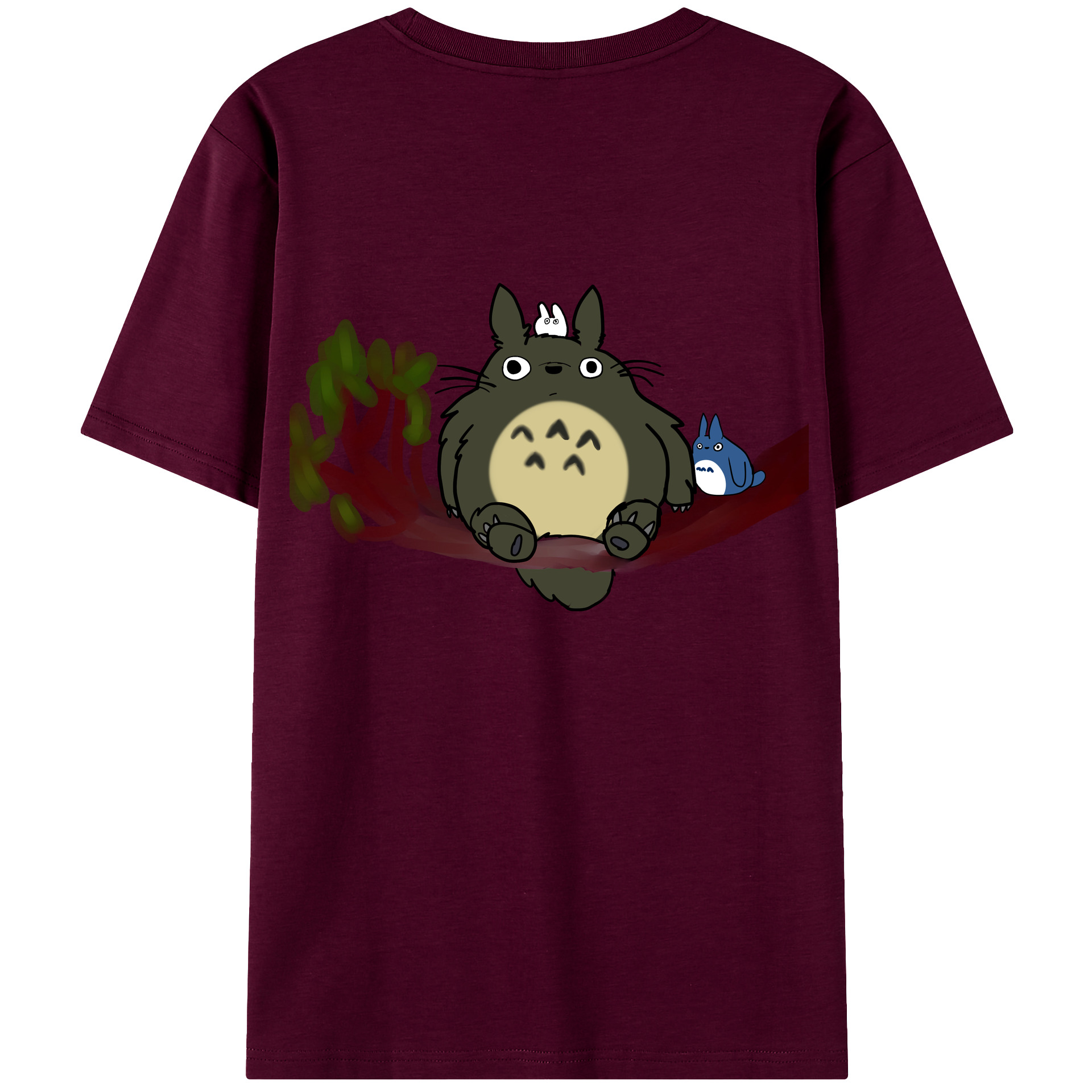 （画像用） となりのトトロ 草壁メイ 草壁サツキ My Neighbor Totoro Satsuki Kusakabe Mei Kusakabe レディース半袖Tシャツ(バックプリント)